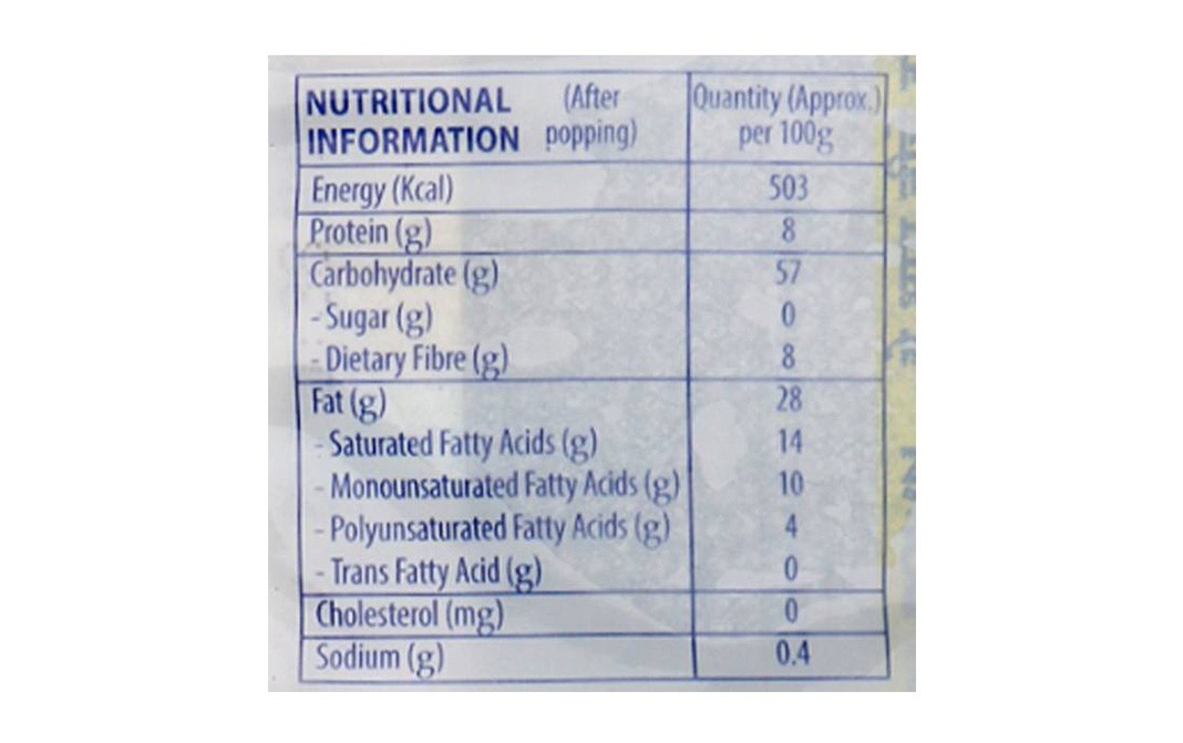 Act II Natural Popcorn   Pack  99 grams